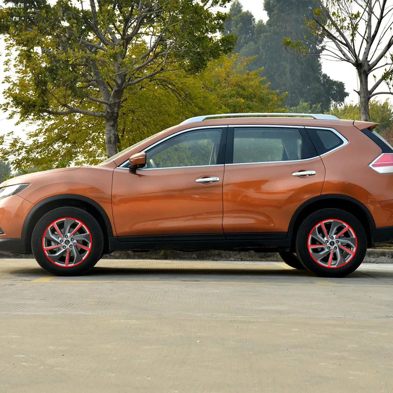 Наклейка на колесные диски из углеродного волокна для Nissan X Trail 2014 Z2CA689|Наклейки