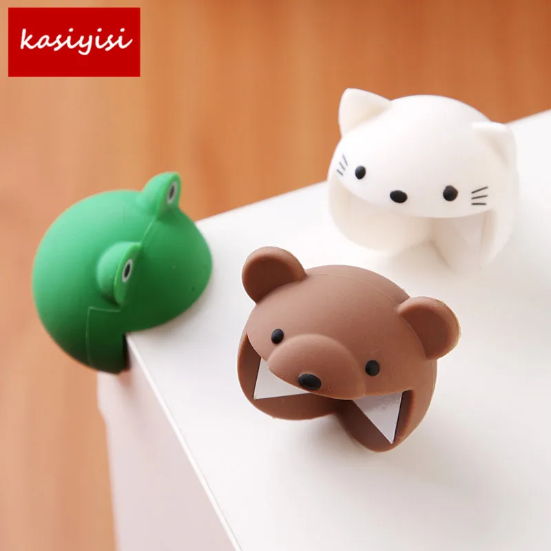 

2Pcs/Lot Cartoon Silicone Child Baby Safety Protection Table Corner Furniture Edge Protector Cover Edge Guards Anticollision