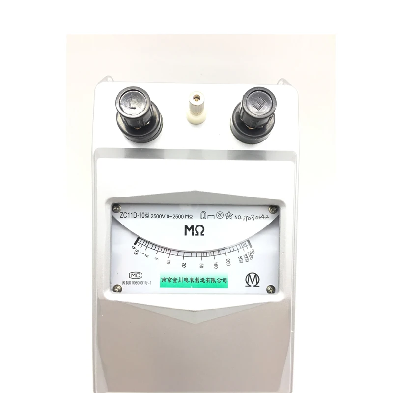 ZC11D-10 2500V 2500MΩ Измеритель сопротивления изоляции измеритель тряски тестер пластиковый чехол