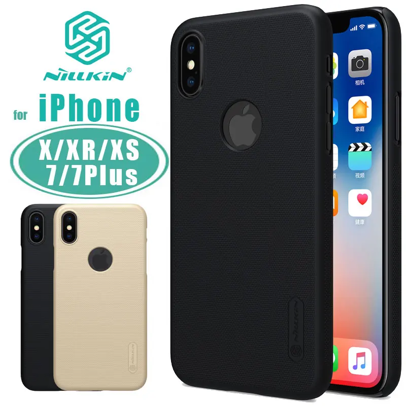Чехол Nillkin для iPhone X XR XS Max суперматовый защитный чехол телефона Матовый Жесткий