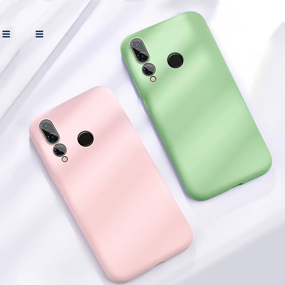 Для huawei Nova 4 4E 3 3i 2 S Чехол Мягкий сенсорный ТПУ официальный бренд Жидкая