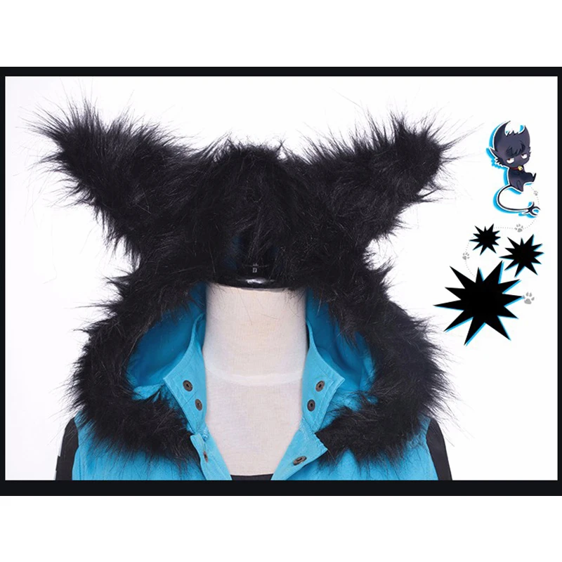Аниме Servamp Sleepy Ash Куро Костюмы для косплея вампира черного кота форма