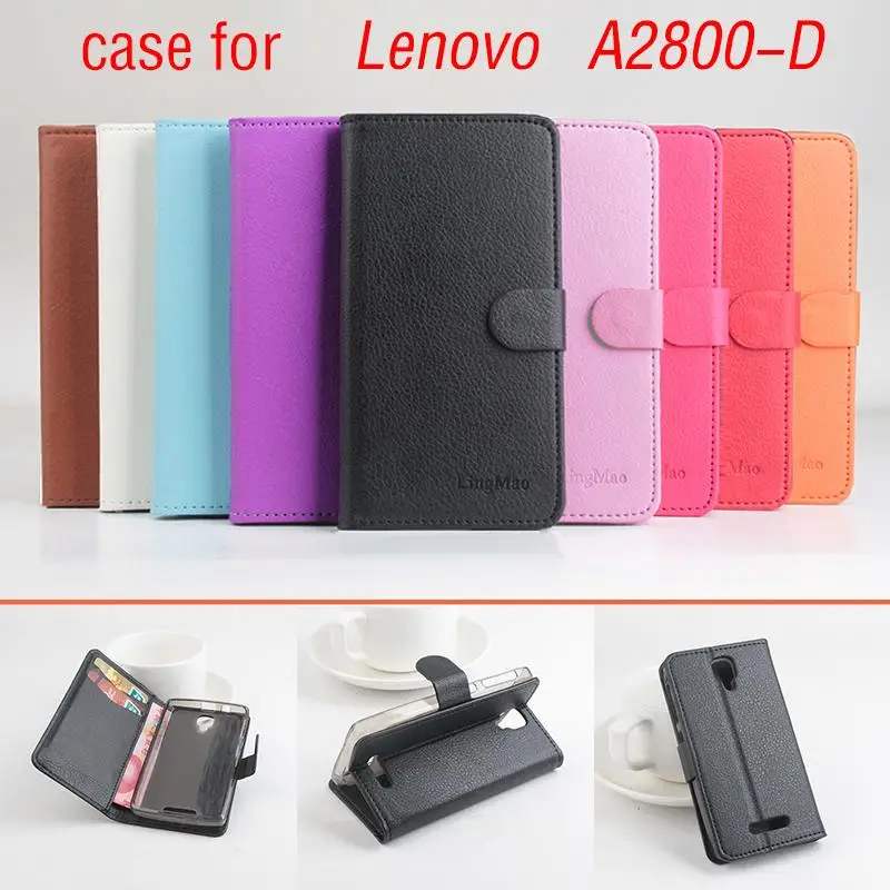 Для lenovo A2800D зернистый кожаный чехол с зернистой текстурой личи для A2800-D Роскошный