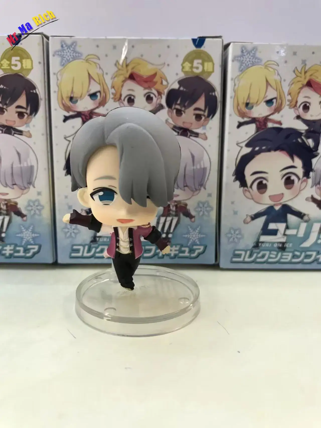 6 шт./компл. фигурки Yuri On Ice Katsuki Victor Phichit Chulanont Q Ver 8 см ПВХ коллекционная кукла один