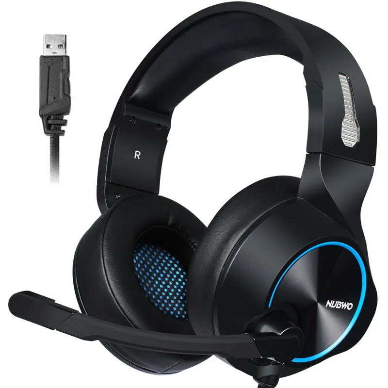 Игровая гарнитура 7 1 звук Накладные наушники Наушники USB с микрофоном бас стерео