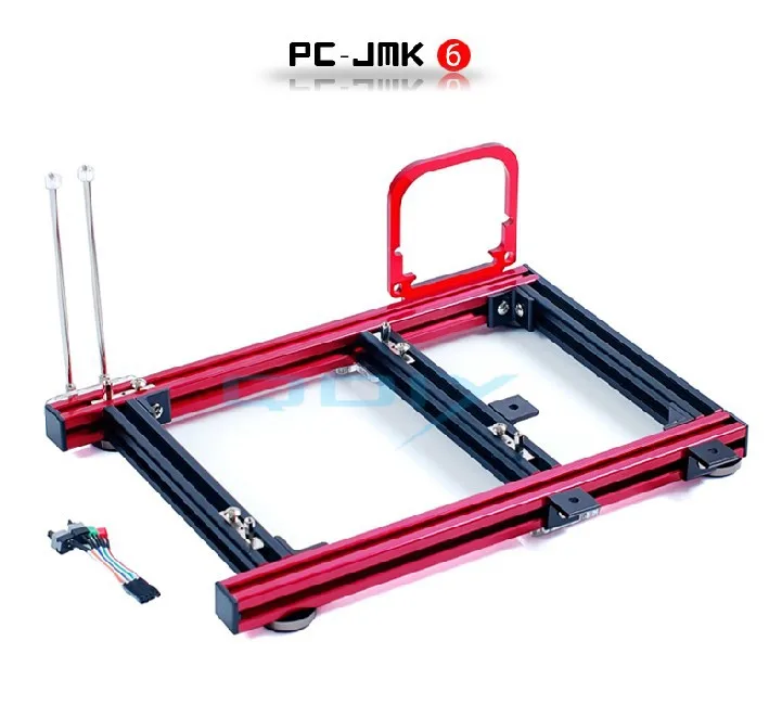 QDIY PC JMK6 Mini ITX широкий открытый ню голые рамки алюминий шасси чехол для