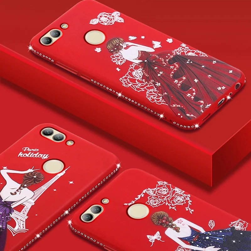 Чехол HeyJingles для Huawei Nova 2 Защитный Мягкий протектор юбка девочек милый блестящий