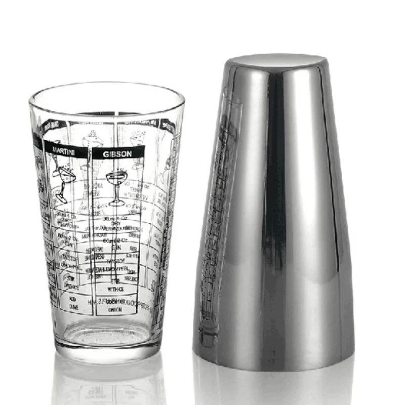 2 шт мартини комплект с Бостонским шейкером домашний бар инструменты 26 и 16oz|bar tools