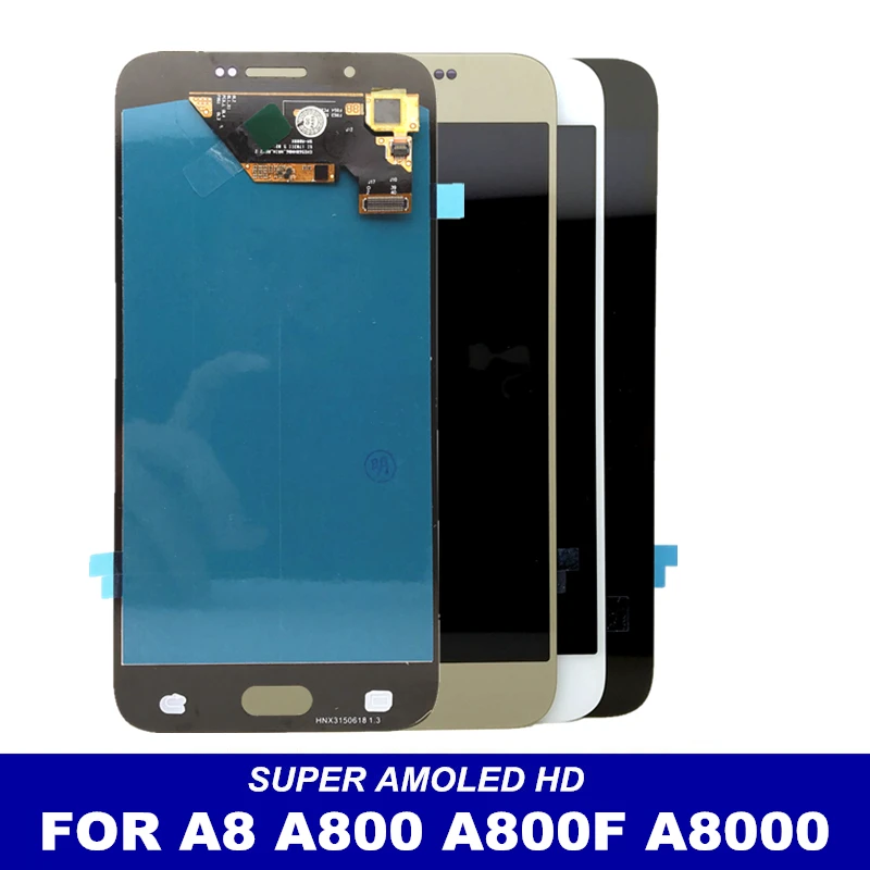 Протестированный высококачественный ЖК-дисплей для Samsung Galaxy A8 A800 A8000 A800F AMOLED LCDs