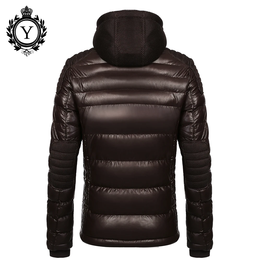COUTUDI мужские Куртки из искусственной кожи с капюшоном толстые теплые