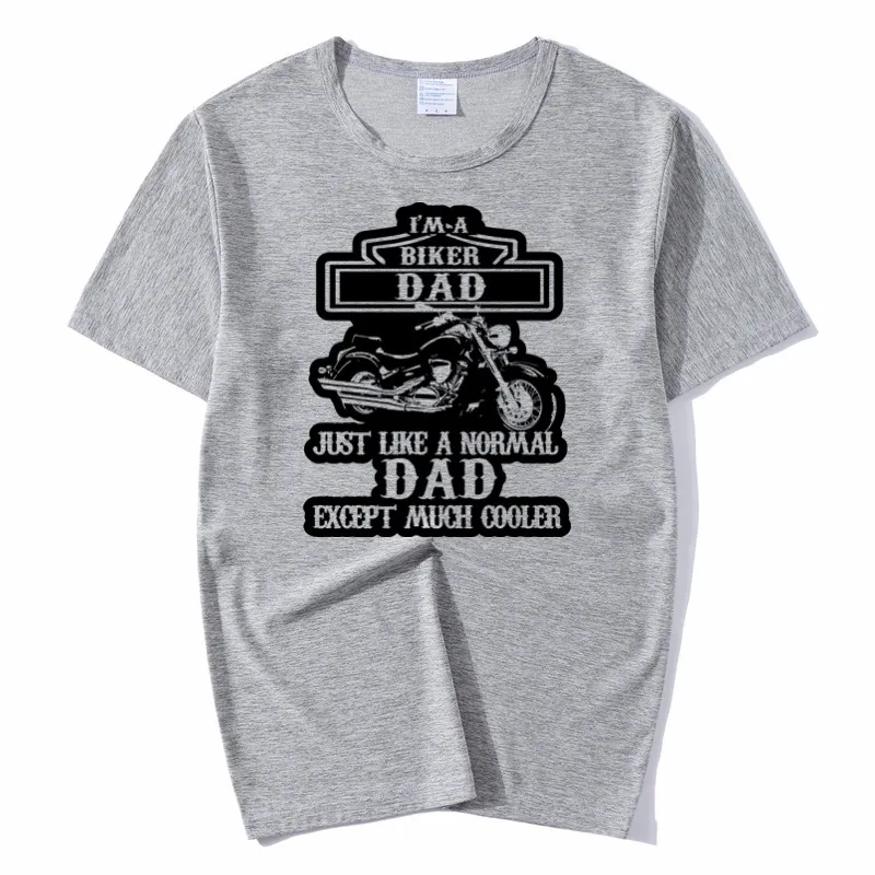 Для мужчин и женщин я Байкер папа Дедушка дизайн забавная футболка унисекс