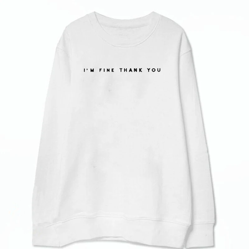 Женские толстовки с круглым вырезом пуловеры буквенным принтом и длинным