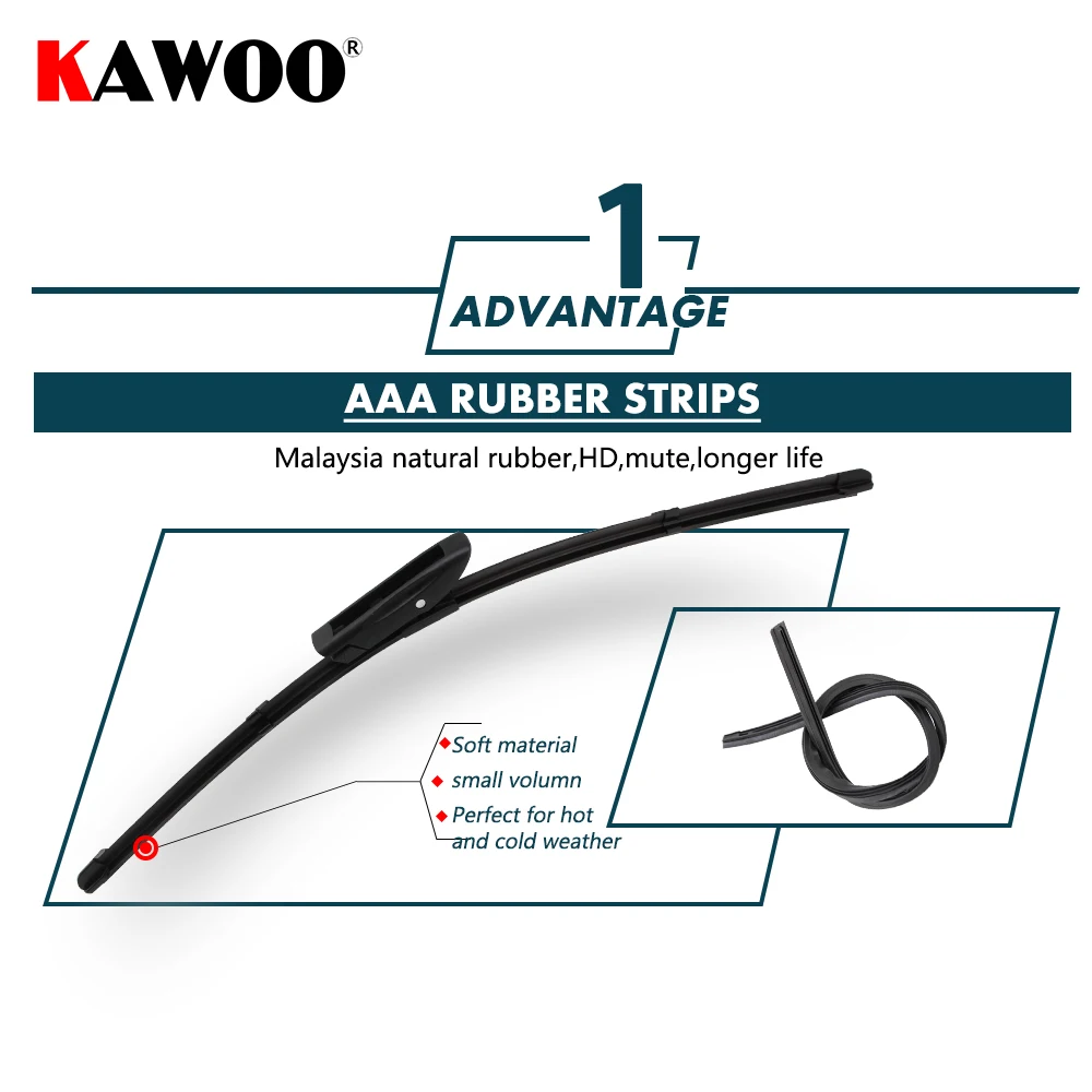 Автомобильные щетки kawoo стеклоочистителя для Renault Scenic 2, 2"+ 22"(2005-2009) щетки стеклоочистителя мягкие резиновые полосы авто аксессуары Стайлинг