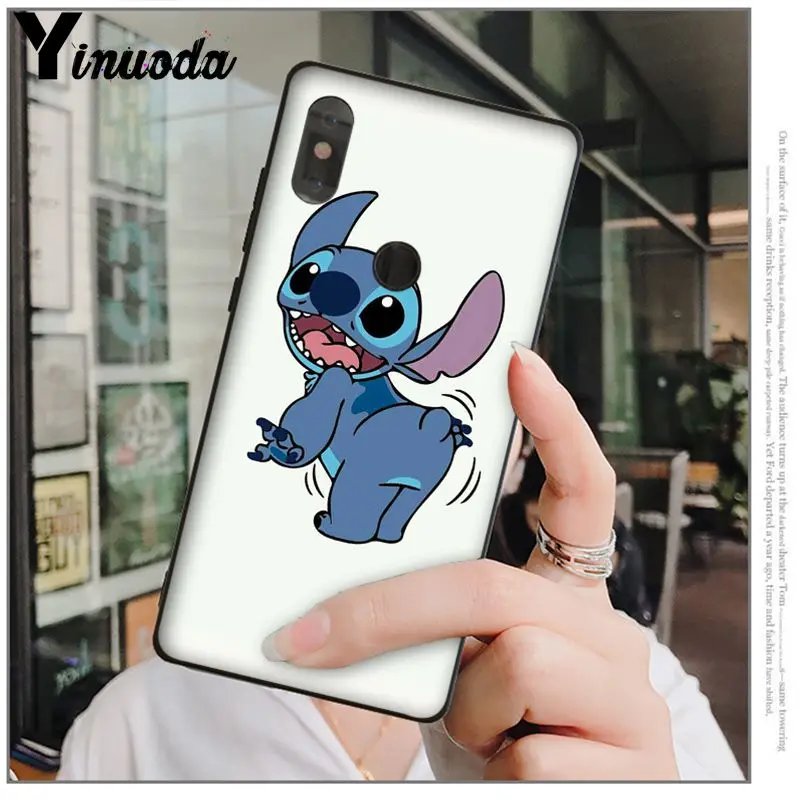 Yinuoda милый стежок черный ТПУ Мягкий силиконовый чехол для телефона Redmi 5 plus Note 4 4X