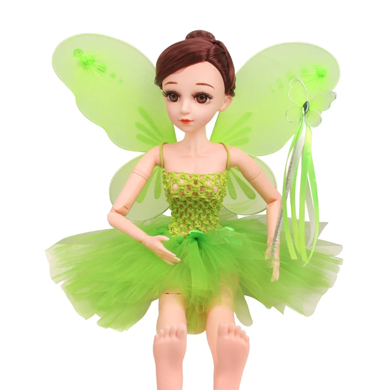 Одежда для кукол BJD 60 см 1/3 платье феи юбка из марли эльф крылья дух волшебная