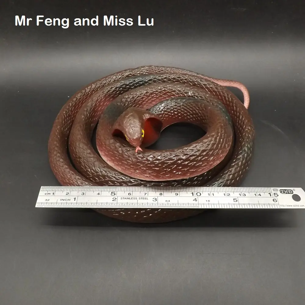 Большая кобра подарок на Хэллоуин смешная имитация мягкая страшная змея