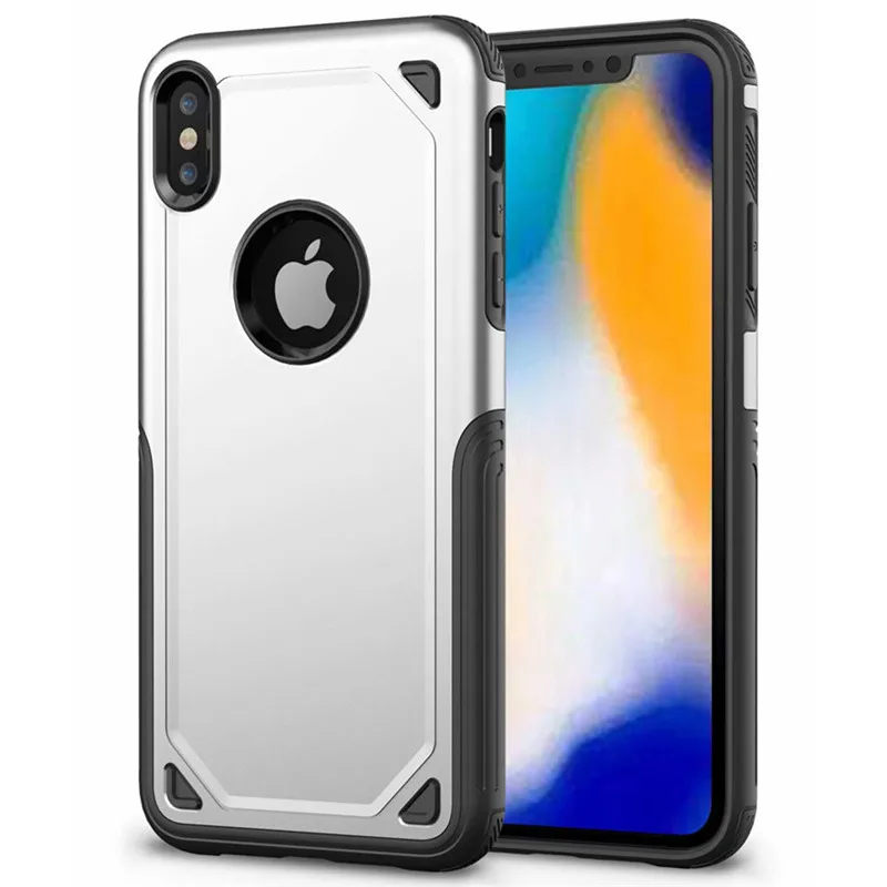 Военный противоударный Камуфляжный Защитный Прочный чехол для iPhone X, XR, XS, MAX, PC+ силиконовый чехол из ТПУ чехол для iPhone 5 5S se, 6, 6 S, 7, 8 Plus