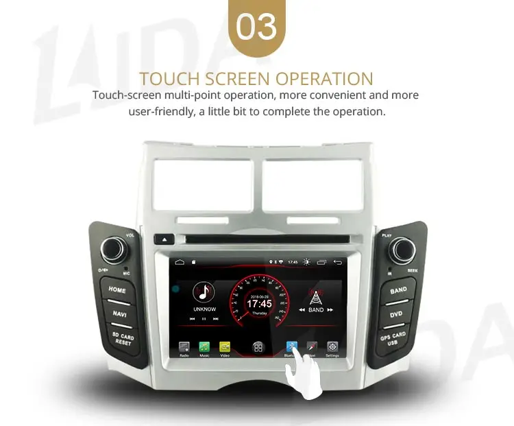 LJDA 2 Din Android 10,0 Автомагнитола для Toyota Yaris 2005-2011 Автомобильный мультимедийный плеер стерео Авто аудио gps Навигация DVD видео