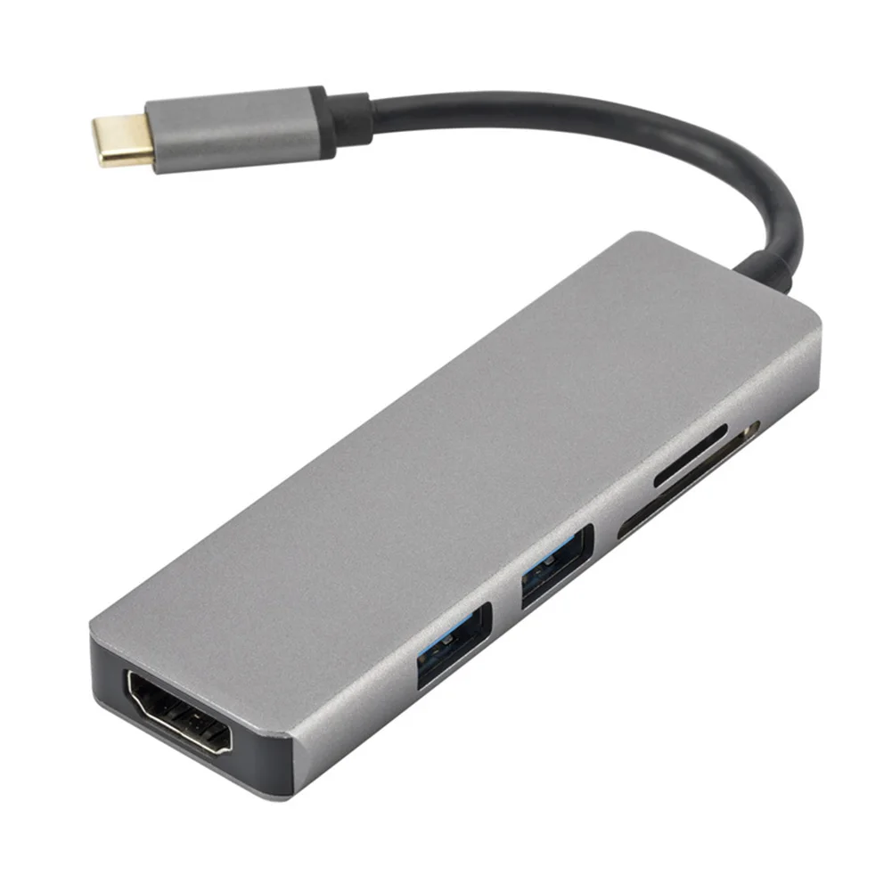 USB 3 0 комбо C Высокоскоростной адаптер Multi/TF кардридер к HDMI 4 type-c концентратор |