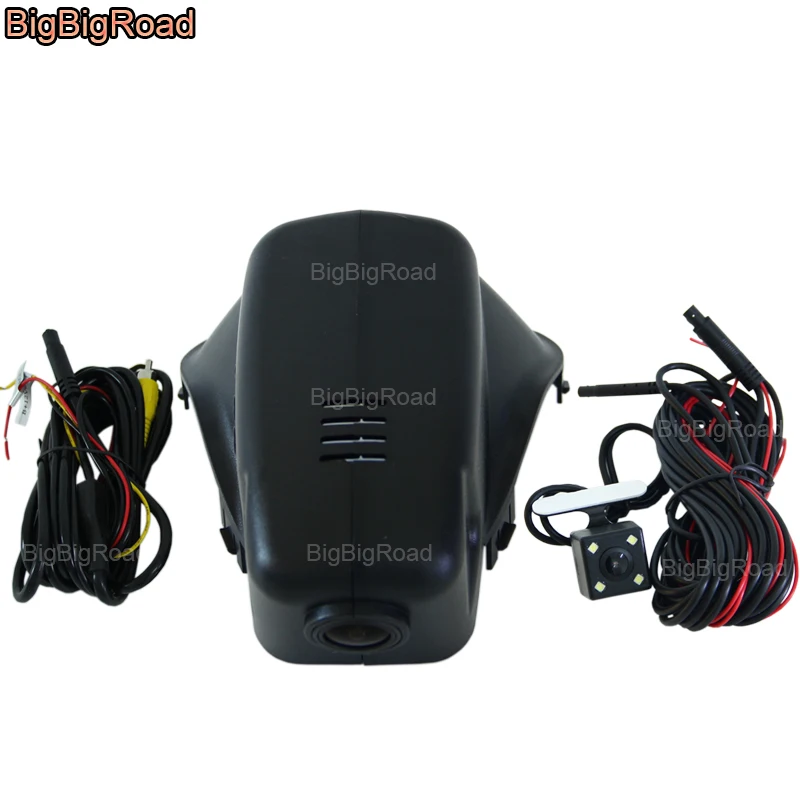 Автомобильный видеорегистратор BigBigRoad с Wi Fi для Volvo XC60 2010 2011 V60 / S60 S60L S80 S80L 2013 2014