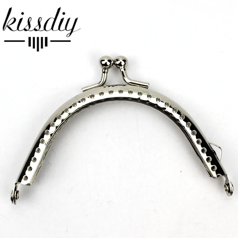 8 5 см Глянцевая серебристая металлическая рамка для кошелька недорогой базовый