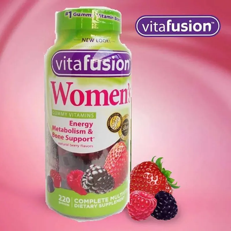 Vita Fusion Gummy Bear Мультивитаминные фруктовые помадки, добавки различные витамины - Цвет: 220 grains
