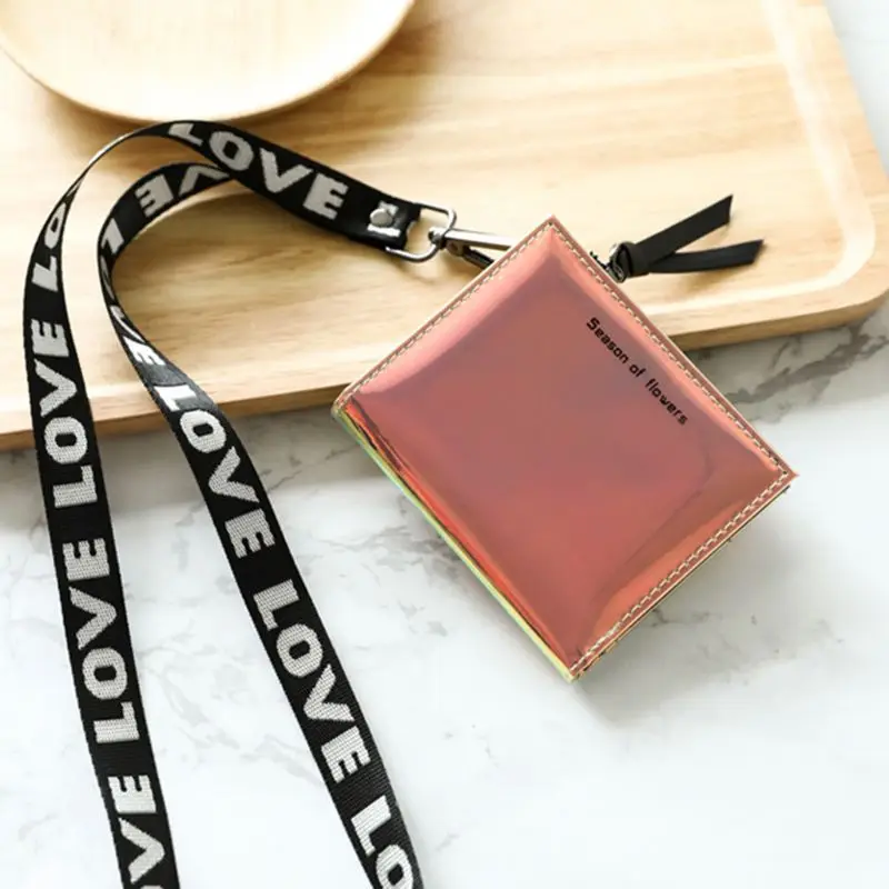 

Women Hologram Laser Leather Wallet Button Purse Lady Short Handbag Bag