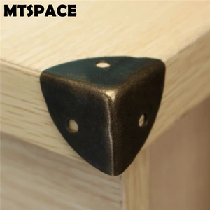 MTSPACE 12 шт.компл. железная декоративная антикварная Подарочная коробка для вина деревянный чехол Защитные уголки бронзовая коробка для украшения рабочего стола