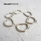 D-образная Пряжка без сварного кольца, полукруглая кнопка для рукоделия 20 мм, аксессуары для собачьего ошейника diy, металлические изделия DK20Y