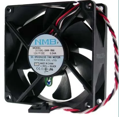 

8CM 8025 dc12v 0.34a 3110KL-04W-B66 temperature control cooling fan