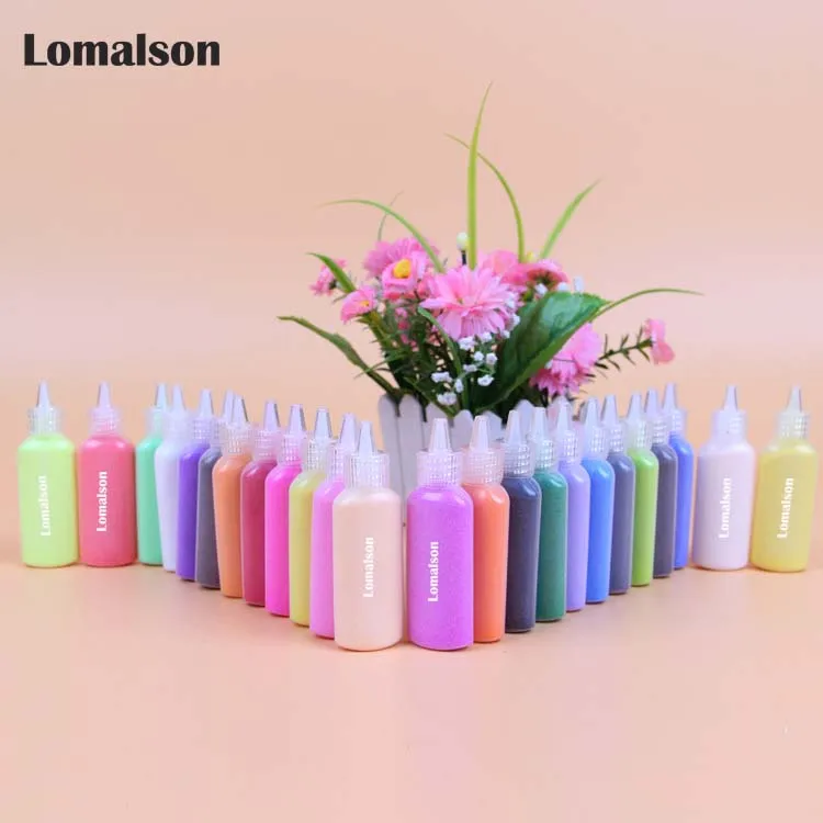 24 colors 12/24 Набор для творчества с цветным песком, Рисование песком, разные цвета, смешанный песок для мальчиков и девочек, развивающие игрушки - Цвет: 24 colors