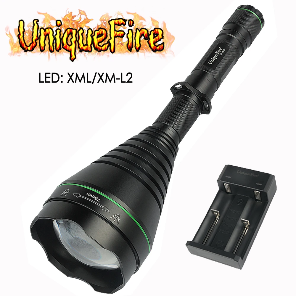 UniqueFire UF-1508-75 Cree XML2/XML T6 перезаряжаемый светодиодный фонарь питание от