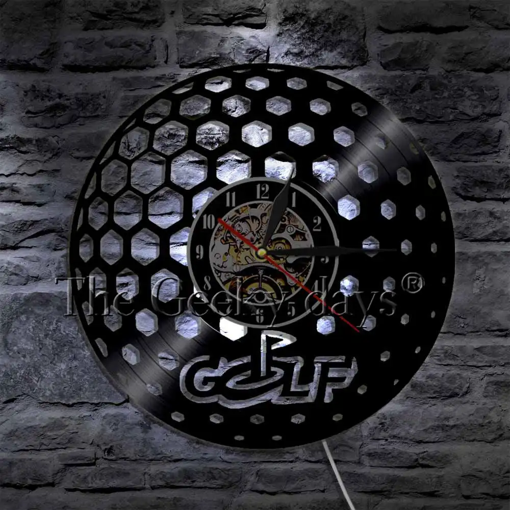 Мяч для гольфа настенные часы Glof Club винтажные художественные виниловые игры в