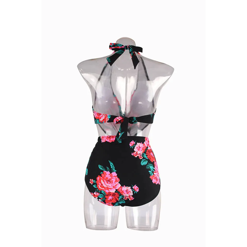 Женский купальник монокини SAMEGAME пляжный Цельный с принтом купальный костюм