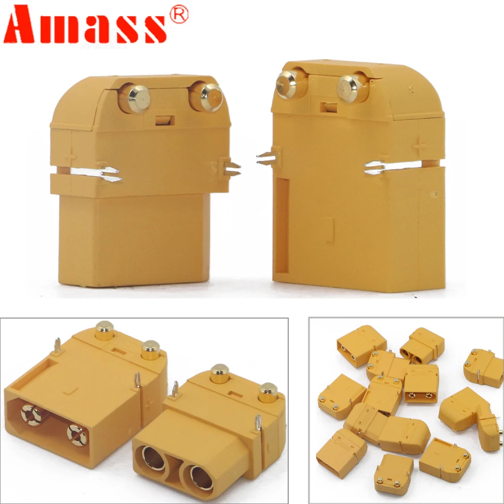 20 шт. позолоченная печатная плата Amass XT90PW 4 5 мм для модели RC (10 пар)|Детали и