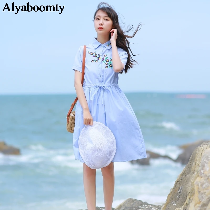 Mori Girl стильное летнее женское элегантное короткое платье с цветочным рисунком