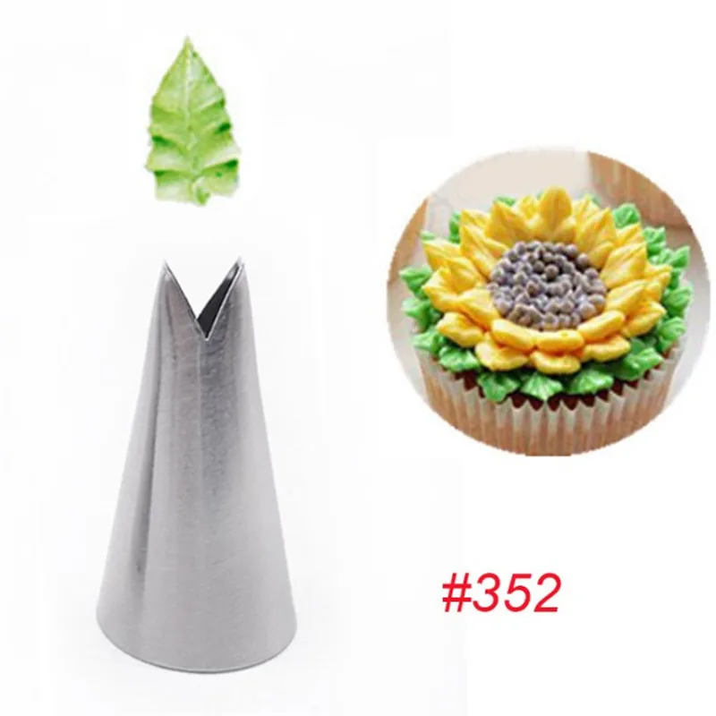 

TTLIFE 1Pc Leaf Nozzles Icing Piping Tips Nozzles Pastry Stainless Steel Cream Cupcake Cake Decorating Cooking Tools 352#