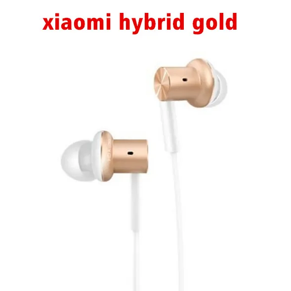 Оригинальные Xiao mi Hybrid/Pro HD наушники-вкладыши HiFi наушники mi Piston 4 с mi c Circle Iron mi xed для Red mi Pro Note3 mi 5 - Цвет: Hybird Gold