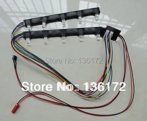 Ewellsell 1/10 R/C автомобильные аксессуары светодиодсветодиодный мигающие фары шасси|rc