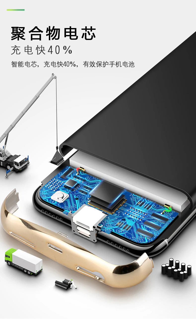 3500 мАч чехол для зарядного устройства для iphone 6/4,7 дюйма резервный аккумулятор банк питания Тонкий чехол для 6 7 8 чехол s
