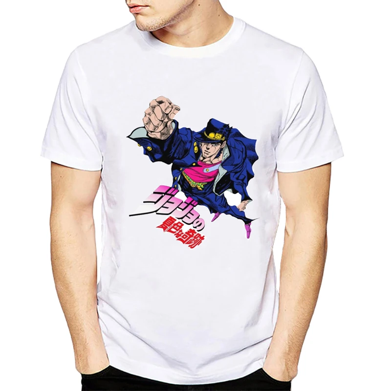 JoJo странные приключения All Star Футболка дизайн Манга аниме футболка классная