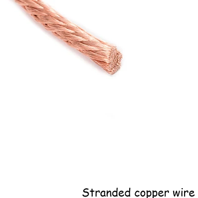 gold Stranded copper 10 метров медный плетеный заземляющий провод распределительная линия Золотой Серебряный голый медный провод проводящая лента медный многожильный провод - Цвет: gold Stranded copper