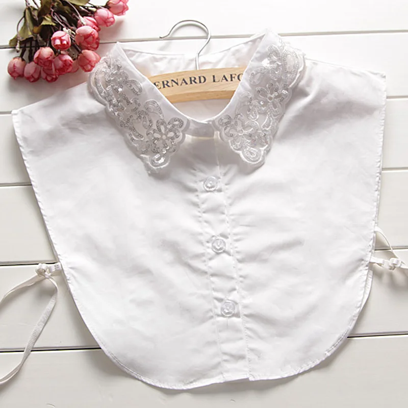 

2017 полый кружевной декоративный свитер с имитацией бусин и воротником в стиле ретро с бусинами и кристаллами, новый стиль, простая хлопкова...