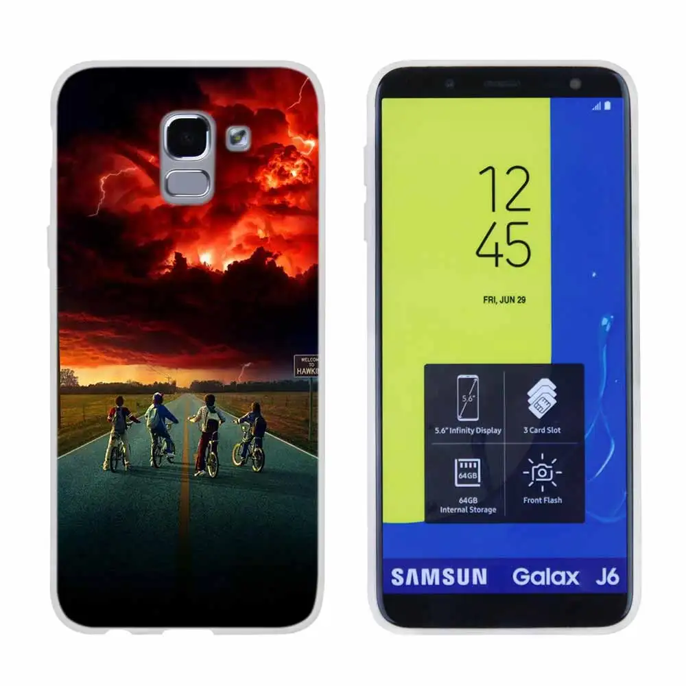 Очень странные дела для чехол для телефона samsung Galaxy j6 J8 J7 J5 J3 J4 Plus J610 Prime Мягкий силиконовый чехол
