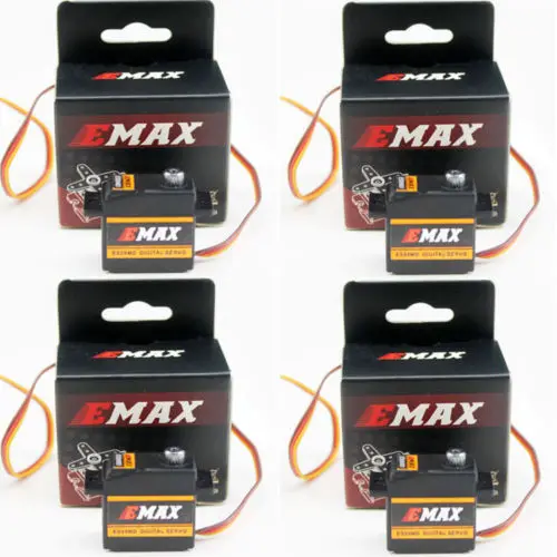 4 комплекта EMAX ES09MD двойной подшипник металлический редуктор цифровой сервопривод для RC T-rex Align 450 Вертолет Самолет