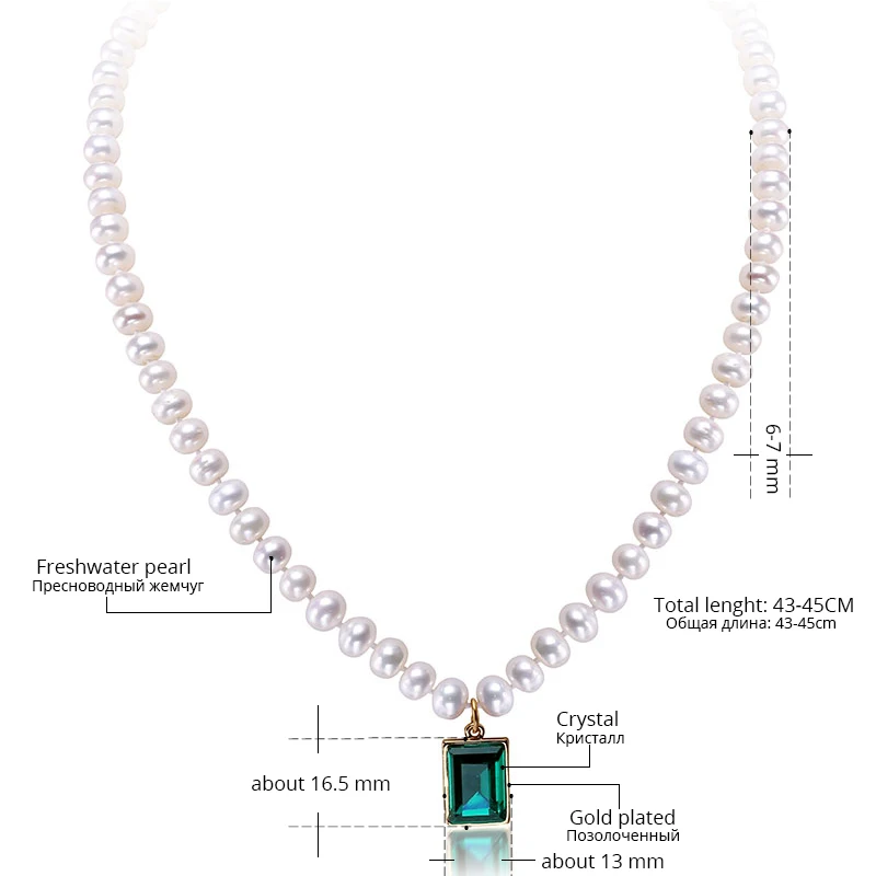 DAIMI ожерелье из натурального жемчуга ручной работы AA 6 7 мм культивированный