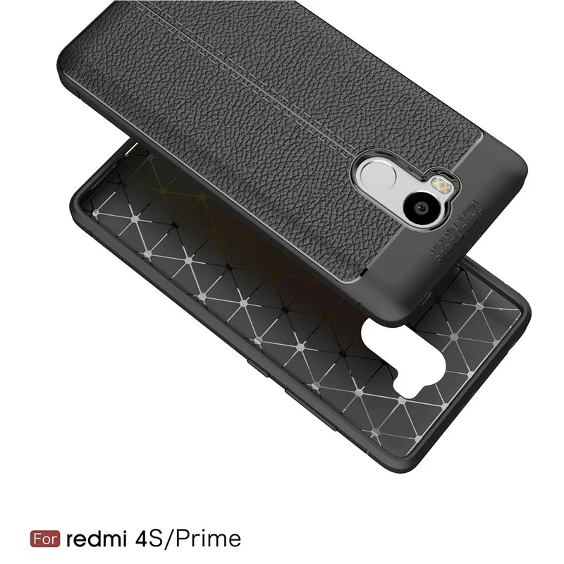Для Xiaomi Redmi 4 Pro Prime чехол Litchi кожаный зернистый чехол из термополиуретана и силикона чехол s для Xiaomi Redmi 4 Pro Prime 3GB версия