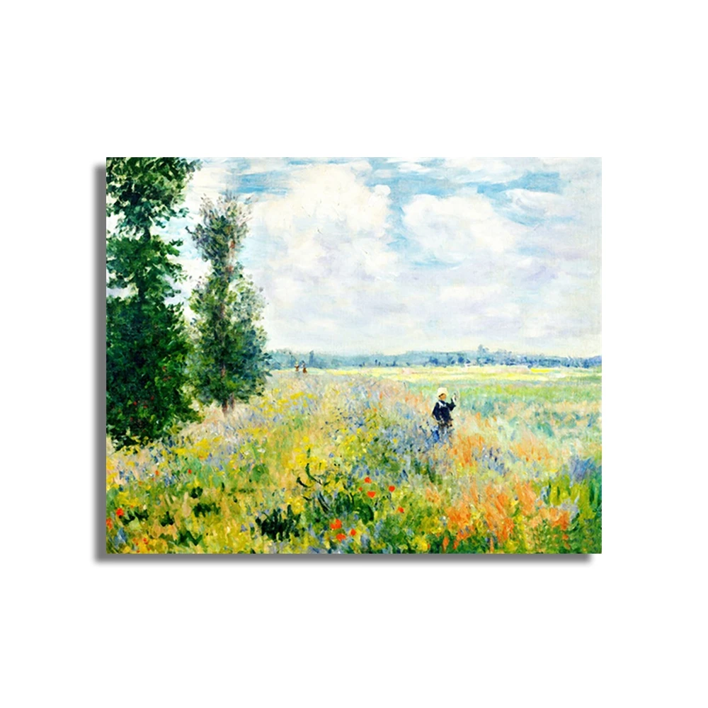 Поппи Филд от Monet холст живопись каллиграфия постер печать гостиная дом