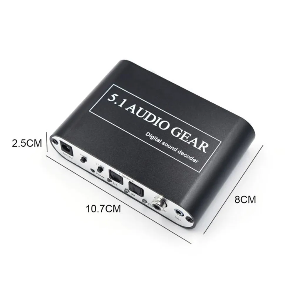 YKSO 5 1 CH аудио декодер SPDIF коаксиальный RCA DTS AC3/6CH цифровой конвертер LPCM аналоговый