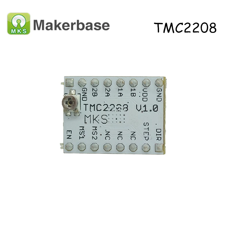 Оригинальный ультра-тихий шаг Стик MKS TMC2208 шаговый двигатель драйвер модуль Stepstick